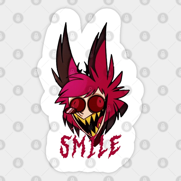 alastor smile hazbin hotel Sticker by Colana Studio